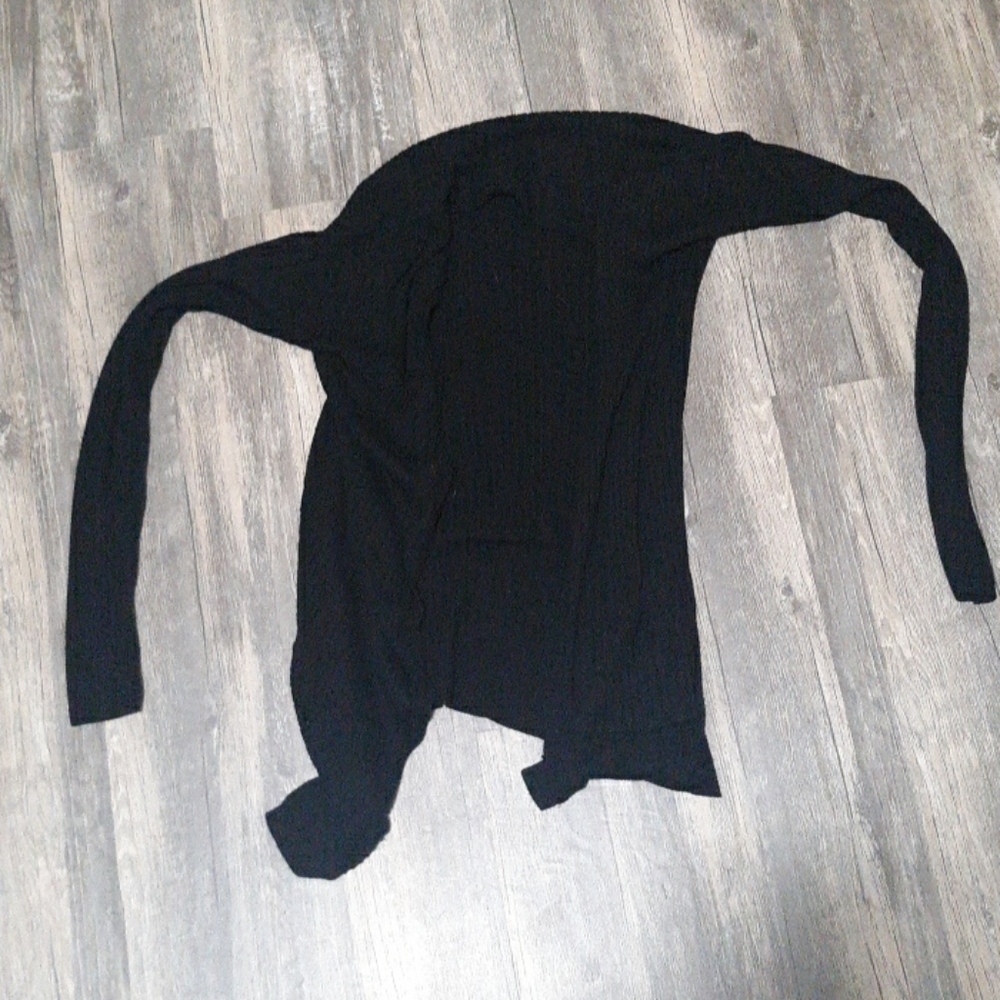 A black cardigan
